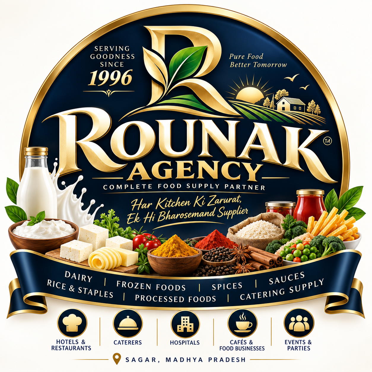 Rounak Agency logo